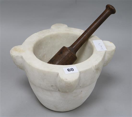 A pestle and mortar